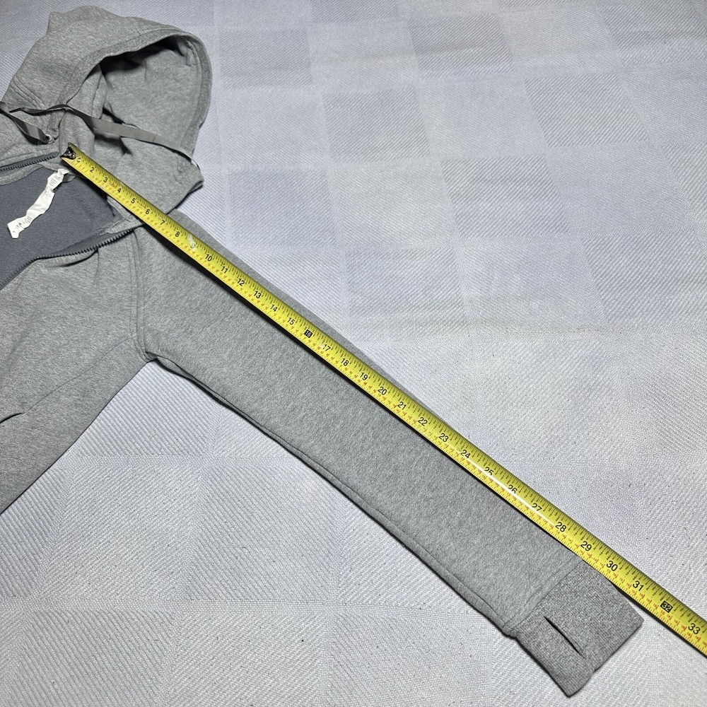 Lululemon Fleece Please Hoodie Women's Size 4 Heathered Speckled Medium Gray - Picture 13 of 13